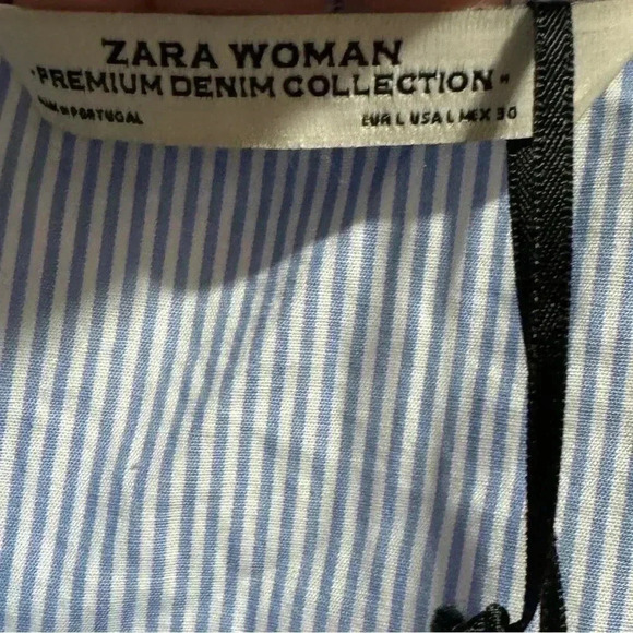 Zara Premium Collection Bell Sleeve Blouse Size Large - Picture 5 of 7